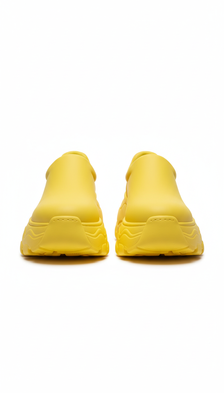 Pop Yellow Chunky Platform Sneakers