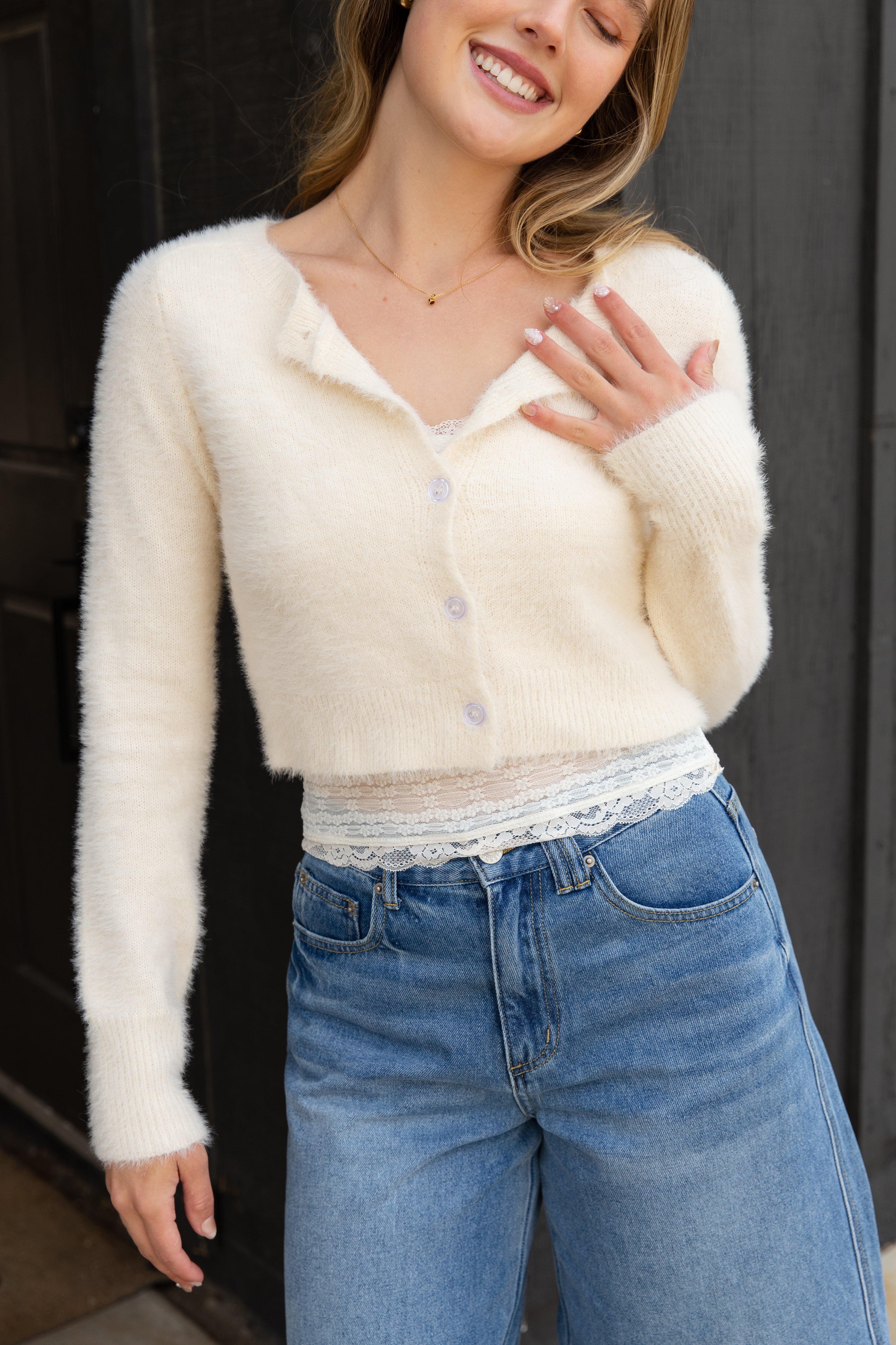 Knit Button Cardigan