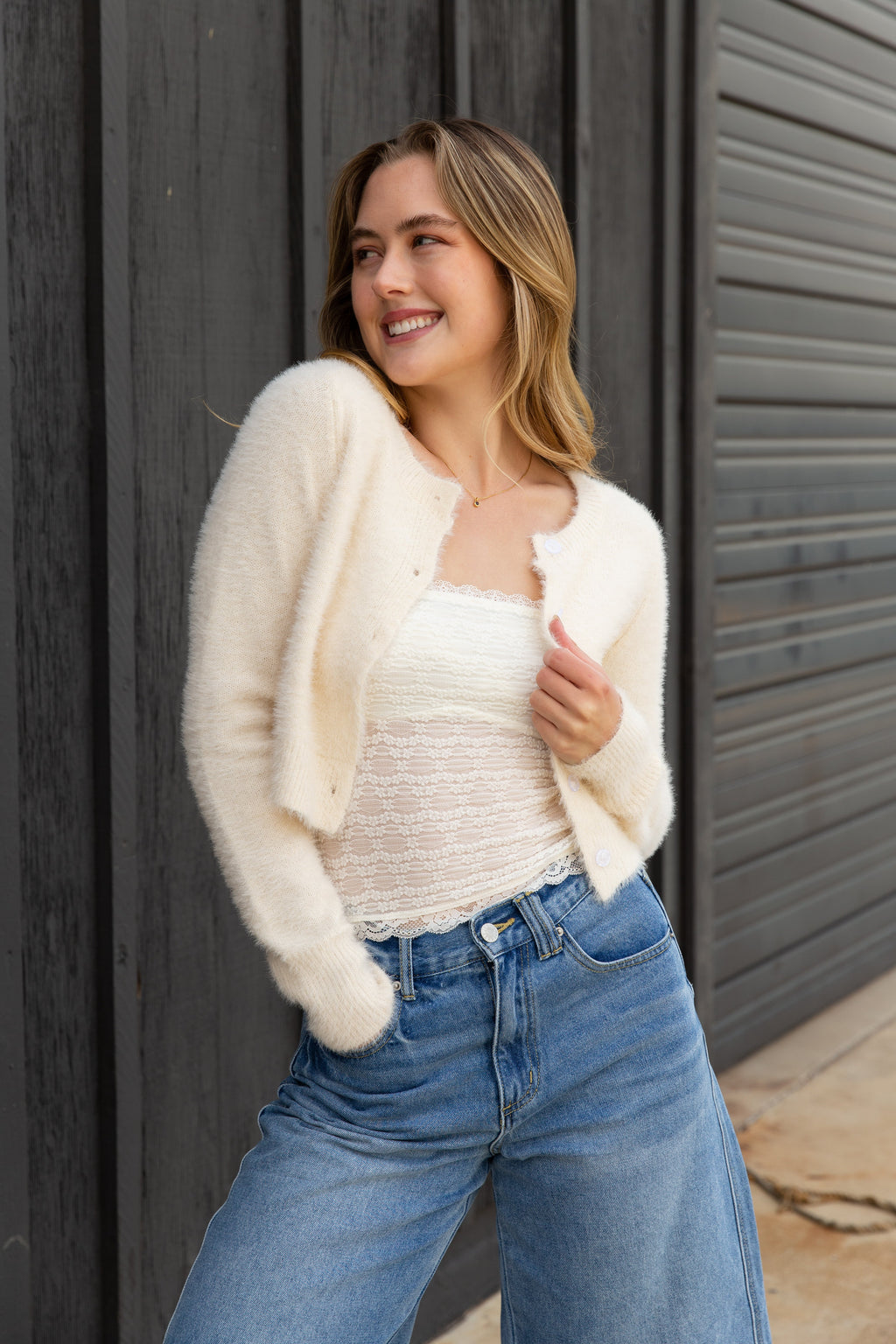 Knit Button Cardigan