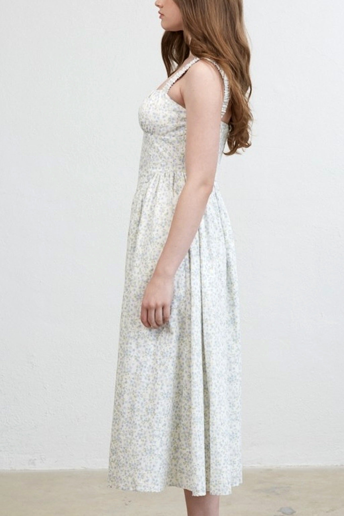Floral Smocked Midi Dress