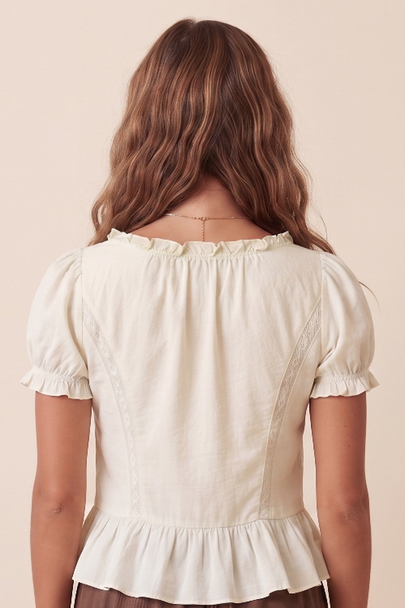 Tie Front Peplum Top