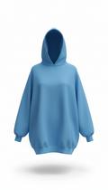 Sky Pulse Blue Oversized Hoodie