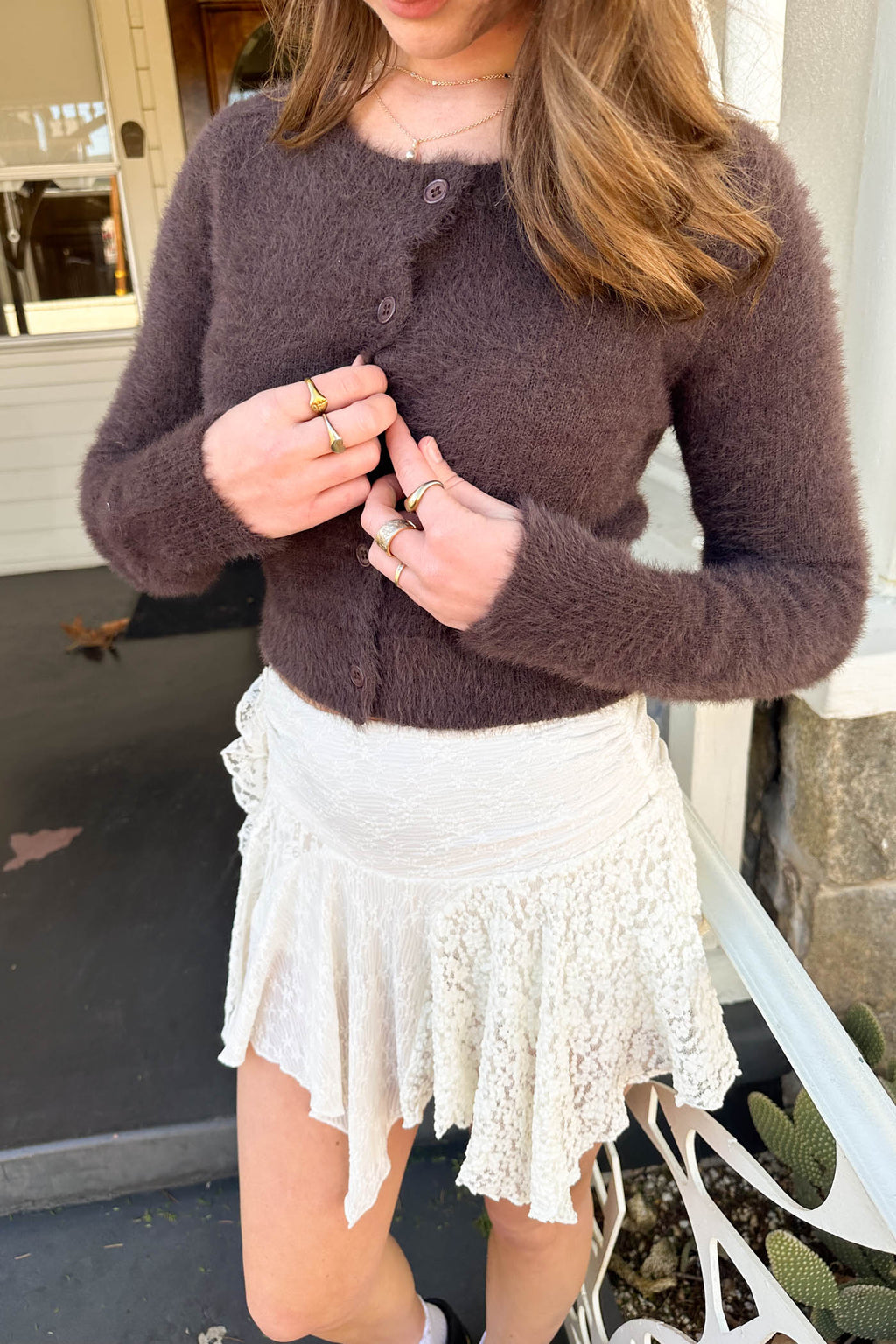 Knit Button Cardigan