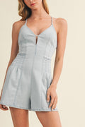 Light Wash Denim Romper