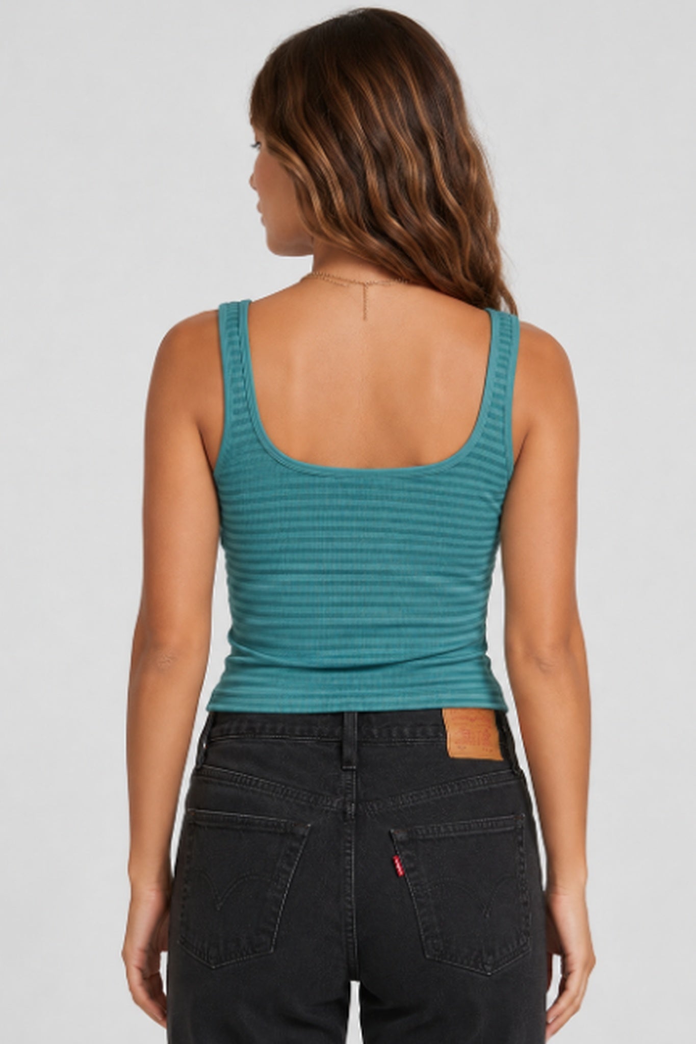 Ribbed Stripe Tank Top