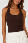 Textured Halter Top