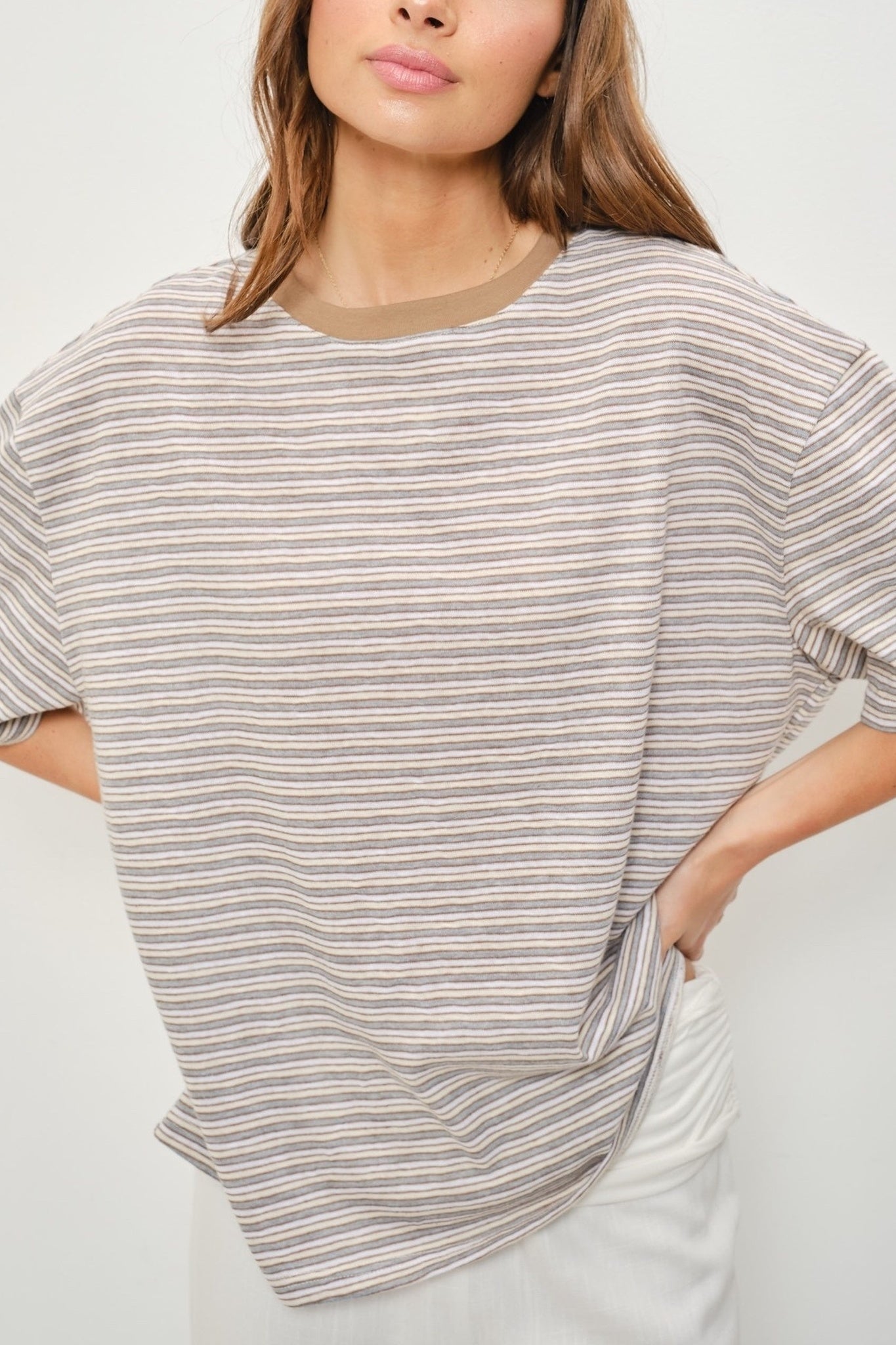 Striped Oversized Tee