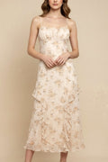 Floral Ruffle Midi Dress