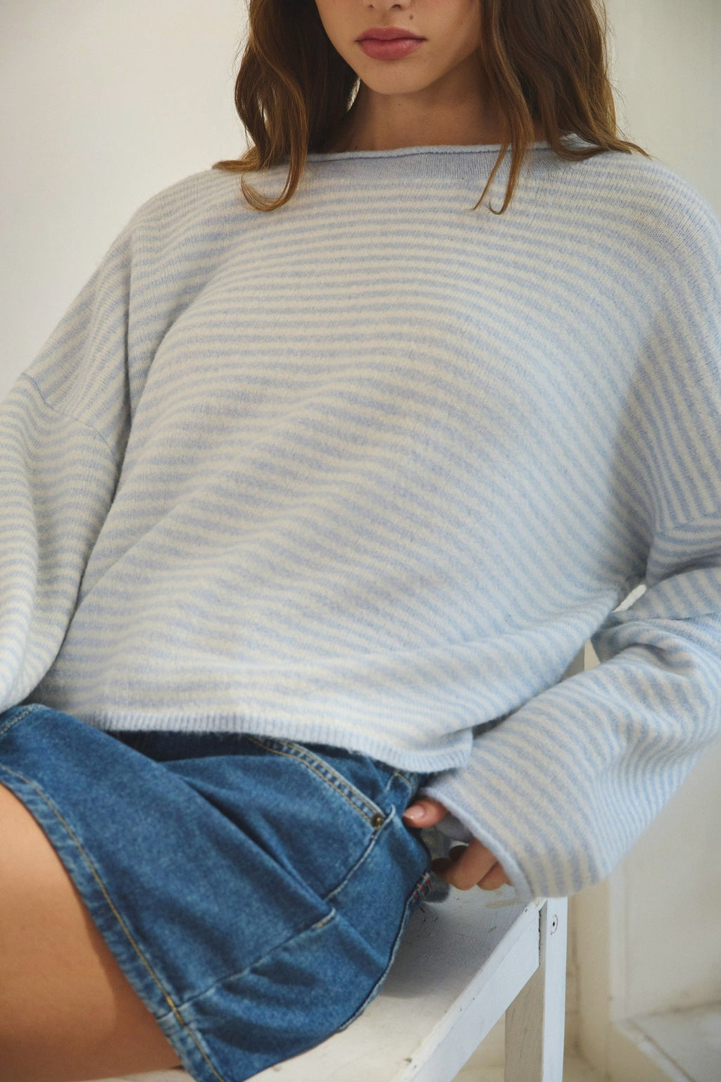 Striped Knit Sweater