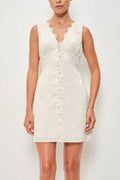 Lace Trim Mini Dress